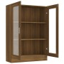 Eiche braun Sperrholz Vitrine 82,5x30,5x115 cm von vidaXL, Bücherregale und Regale - Ref: Foro24-815620, Preis: 94,56 €, Raba...