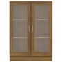 Eiche braun Sperrholz Vitrine 82,5x30,5x115 cm von vidaXL, Bücherregale und Regale - Ref: Foro24-815620, Preis: 94,56 €, Raba...