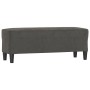 Banco de terciopelo gris oscuro 100x35x41 cm de vidaXL, Bancos - Ref: Foro24-349422, Precio: 56,94 €, Descuento: %