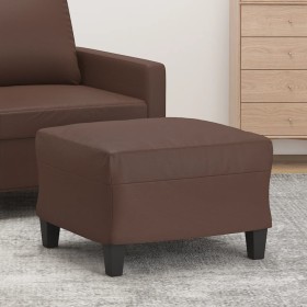 Brown synthetic leather footstool 60x50x41 cm by vidaXL, Ottomans - Ref: Foro24-349337, Price: 57,99 €, Discount: %