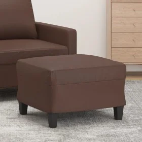 Brown synthetic leather footstool 60x50x41 cm by vidaXL, Ottomans - Ref: Foro24-349337, Price: 53,71 €, Discount: %