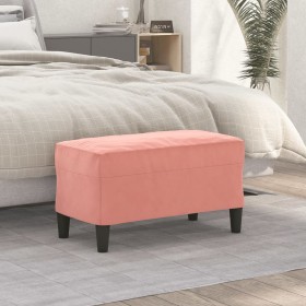 Pink velvet bench 70x35x41 cm by vidaXL, Banks - Ref: Foro24-349400, Price: 56,65 €, Discount: %