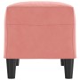 Banco de terciopelo rosa 70x35x41 cm de vidaXL, Bancos - Ref: Foro24-349400, Precio: 56,65 €, Descuento: %