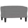 Reposapiés de tela gris oscuro 60x50x41 cm de vidaXL, Otomanas - Ref: Foro24-349280, Precio: 63,03 €, Descuento: %