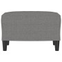 Reposapiés de tela gris oscuro 60x50x41 cm de vidaXL, Otomanas - Ref: Foro24-349280, Precio: 63,03 €, Descuento: %