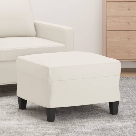 Cream synthetic leather footrest 60x50x41 cm by vidaXL, Ottomans - Ref: Foro24-349336, Price: 60,99 €, Discount: %