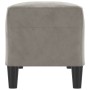 Banco de terciopelo gris claro 100x35x41 cm de vidaXL, Bancos - Ref: Foro24-349421, Precio: 64,70 €, Descuento: %