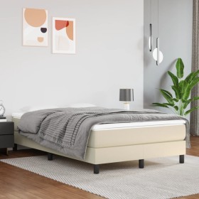 Cream synthetic leather pocket spring mattress 120x200x20cm by vidaXL, Mattresses - Ref: Foro24-347764, Price: 178,99 €, Disc...