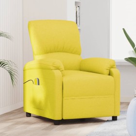 Sillón de masaje de tela amarillo claro de vidaXL, Sillones de masaje eléctricos - Ref: Foro24-348503, Precio: 174,99 €, Desc...