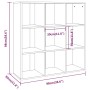 Eichenbraunes Regal 98x29x97,5 cm von vidaXL, Bücherregale und Regale - Ref: Foro24-815452, Preis: 73,82 €, Rabatt: %