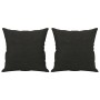 Cojines decorativos 2 uds tela negro 40x40 cm de vidaXL, Cojines - Ref: Foro24-349475, Precio: 16,63 €, Descuento: %