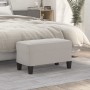 Light gray microfiber fabric bench 70x35x41 cm by vidaXL, Banks - Ref: Foro24-349446, Price: 44,26 €, Discount: %