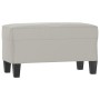 Light gray microfiber fabric bench 70x35x41 cm by vidaXL, Banks - Ref: Foro24-349446, Price: 44,26 €, Discount: %