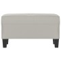 Light gray microfiber fabric bench 70x35x41 cm by vidaXL, Banks - Ref: Foro24-349446, Price: 44,26 €, Discount: %