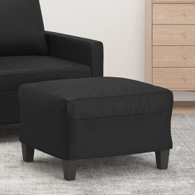 Reposapiés de cuero sintético negro 60x50x41 cm de vidaXL, Otomanas - Ref: Foro24-349335, Precio: 65,87 €, Descuento: %