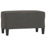 Banco de terciopelo gris oscuro 70x35x41 cm de vidaXL, Bancos - Ref: Foro24-349398, Precio: 43,61 €, Descuento: %