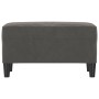 Banco de terciopelo gris oscuro 70x35x41 cm de vidaXL, Bancos - Ref: Foro24-349398, Precio: 43,61 €, Descuento: %