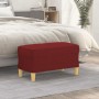 Red wine red fabric bench 70x35x41 cm by vidaXL, Banks - Ref: Foro24-349373, Price: 59,25 €, Discount: %