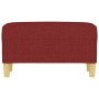 Banco de tela rojo vino tinto 70x35x41 cm de vidaXL, Bancos - Ref: Foro24-349373, Precio: 59,25 €, Descuento: %