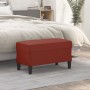 Red wine red synthetic leather bench 70x35x41 cm by vidaXL, Banks - Ref: Foro24-349395, Price: 53,08 €, Discount: %