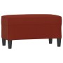 Banco de cuero sintético rojo vino tinto 70x35x41 cm de vidaXL, Bancos - Ref: Foro24-349395, Precio: 53,08 €, Descuento: %