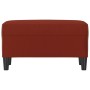 Banco de cuero sintético rojo vino tinto 70x35x41 cm de vidaXL, Bancos - Ref: Foro24-349395, Precio: 53,08 €, Descuento: %