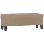 Banco de cuero sintético color capuchino 100x35x41 cm de vidaXL, Bancos - Ref: Foro24-349464, Precio: 60,60 €, Descuento: %