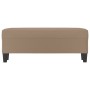 Banco de cuero sintético color capuchino 100x35x41 cm de vidaXL, Bancos - Ref: Foro24-349464, Precio: 60,60 €, Descuento: %