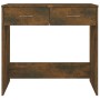 Escritorio de madera contrachapada roble ahumado 80x40x75 cm de vidaXL, Escritorios - Ref: Foro24-815474, Precio: 54,91 €, De...