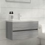 Sonoma gray plywood washbasin cabinet 80x38.5x45cm by vidaXL, Bathroom furniture - Ref: Foro24-815652, Price: 50,94 €, Discou...