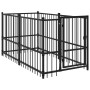 Black steel dog crate 193.5x97x100 cm by vidaXL, Accessories for dog kennels and fences - Ref: Foro24-171627, Price: 188,99 €...