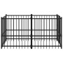 Black steel dog crate 193.5x97x100 cm by vidaXL, Accessories for dog kennels and fences - Ref: Foro24-171627, Price: 188,99 €...