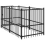 Black steel dog crate 193.5x97x100 cm by vidaXL, Accessories for dog kennels and fences - Ref: Foro24-171627, Price: 188,99 €...