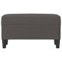 Banco de cuero sintético gris 70x35x41 cm de vidaXL, Bancos - Ref: Foro24-349394, Precio: 53,55 €, Descuento: %