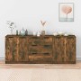 3-teiliges Sideboard aus geräuchertem Eichenholz von vidaXL, Sideboards - Ref: Foro24-3115785, Preis: 185,82 €, Rabatt: %