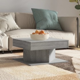 Mesa de centro madera contrachapada gris Sonoma 57x57x30 cm de vidaXL, Mesas de centro - Ref: Foro24-815943, Precio: 47,99 €,...