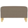 Banco de tela gris taupe 70x35x41 cm de vidaXL, Bancos - Ref: Foro24-349374, Precio: 59,25 €, Descuento: %