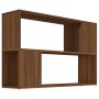 Estantería de madera contrachapada marrón roble 100x24x63 cm de vidaXL, Librerías y estanterías - Ref: Foro24-816040, Precio:...