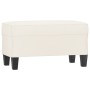 Banco de cuero sintético color crema 70x35x41 cm de vidaXL, Bancos - Ref: Foro24-349440, Precio: 53,08 €, Descuento: %