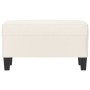 Banco de cuero sintético color crema 70x35x41 cm de vidaXL, Bancos - Ref: Foro24-349440, Precio: 53,08 €, Descuento: %