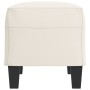 Banco de cuero sintético color crema 70x35x41 cm de vidaXL, Bancos - Ref: Foro24-349440, Precio: 53,08 €, Descuento: %