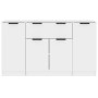 Sideboards 3 units glossy white plywood by vidaXL, Sideboards - Ref: Foro24-3115832, Price: 155,99 €, Discount: %