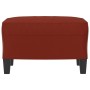 Reposapiés de cuero sintético rojo tinto 60x50x41 cm de vidaXL, Otomanas - Ref: Foro24-349339, Precio: 63,59 €, Descuento: %