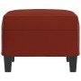 Red synthetic leather footstool 60x50x41 cm by vidaXL, Ottomans - Ref: Foro24-349339, Price: 63,59 €, Discount: %