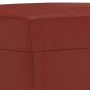 Reposapiés de cuero sintético rojo tinto 60x50x41 cm de vidaXL, Otomanas - Ref: Foro24-349339, Precio: 63,59 €, Descuento: %