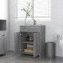 Armario de baño madera contrachapada gris Sonoma 60x33x80 cm de vidaXL, Muebles de baño - Ref: Foro24-815664, Precio: 74,32 €...