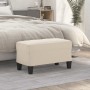 Cream microfiber fabric bench 70x35x41 cm by vidaXL, Banks - Ref: Foro24-349449, Price: 55,45 €, Discount: %