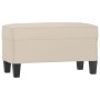 Cream microfiber fabric bench 70x35x41 cm by vidaXL, Banks - Ref: Foro24-349449, Price: 55,45 €, Discount: %