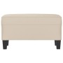 Cream microfiber fabric bench 70x35x41 cm by vidaXL, Banks - Ref: Foro24-349449, Price: 55,45 €, Discount: %