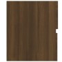 Brown oak engineered wood washbasin cabinet 80x38.5x45cm by vidaXL, Bathroom furniture - Ref: Foro24-815653, Price: 59,44 €, ...